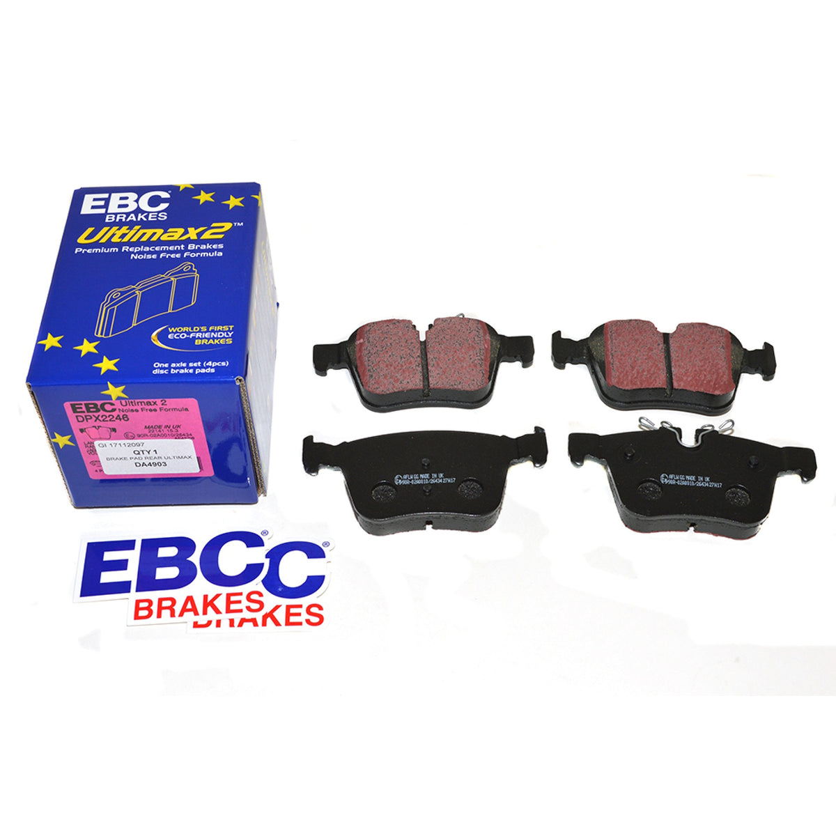 Ultimate Brake Pads - EBC - Rear | Disco Sport - RR Evoque - RR Vela