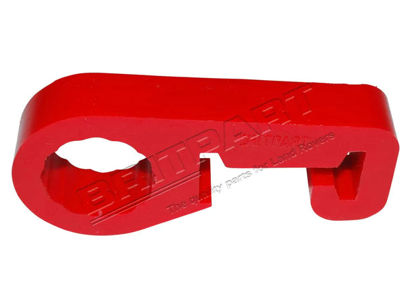 Anti rattle jack clamp- red