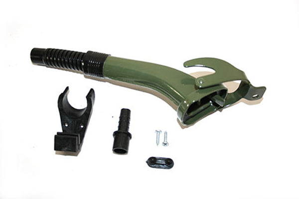 Plastic Nozzled Semi Flexible Jerry Can Spout - Khaki (Green)